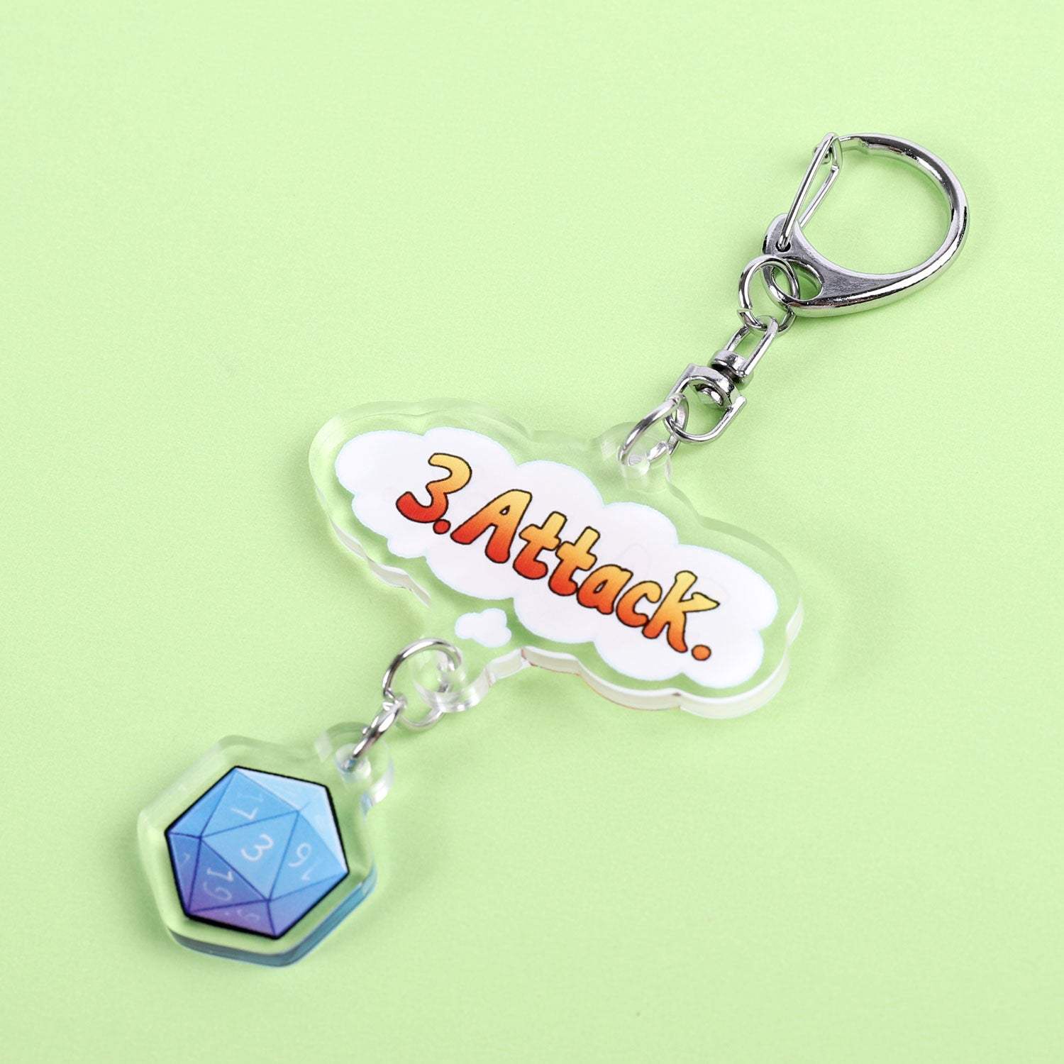 Attack! Keychain - Acryllic Keychain - Copycats Store - Shopycats