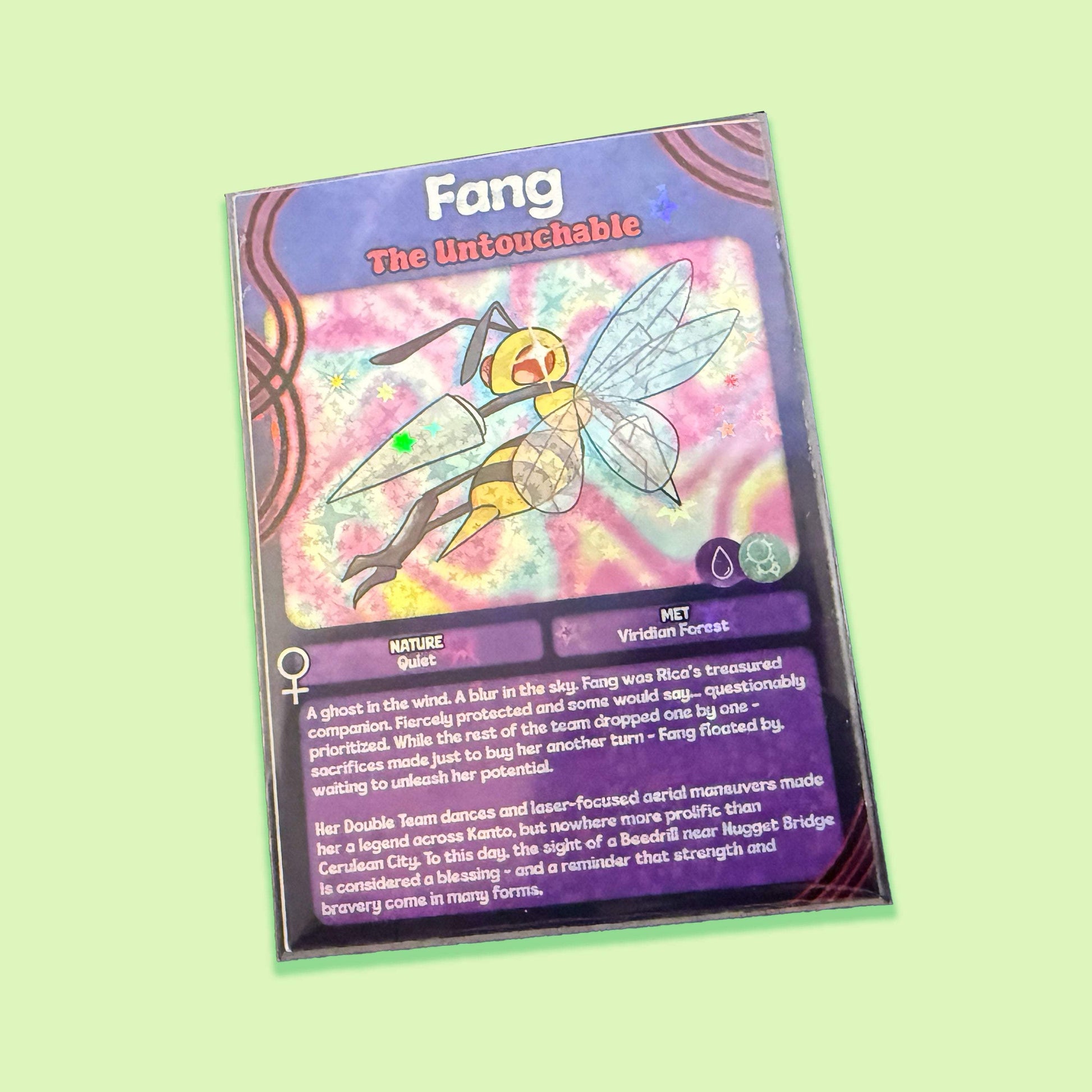 copycats committee's choice booster pack example showing Fang holographic card