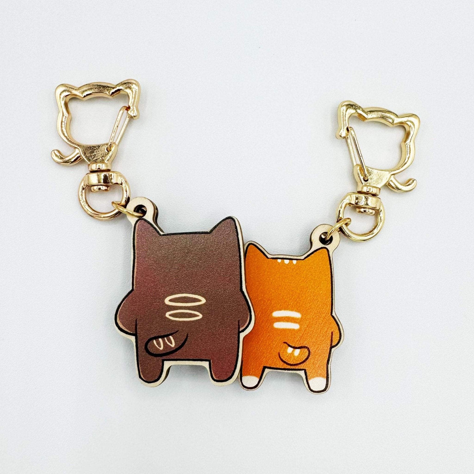 Copycats Boba Keychain Pair - Wooden Keychain - Copycats Store - Shopycats