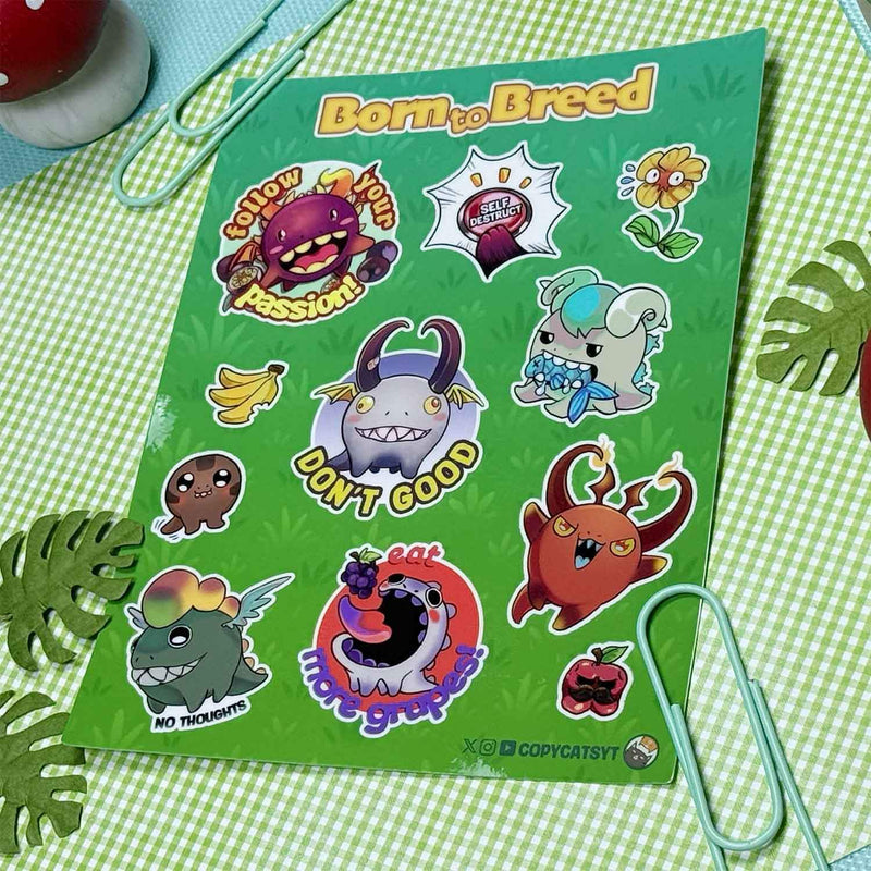 Born to Breed - Dino Buddy Stickers