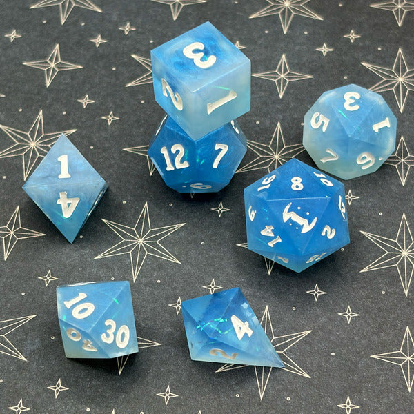 Magic Wave Handmade Resin Dice Set