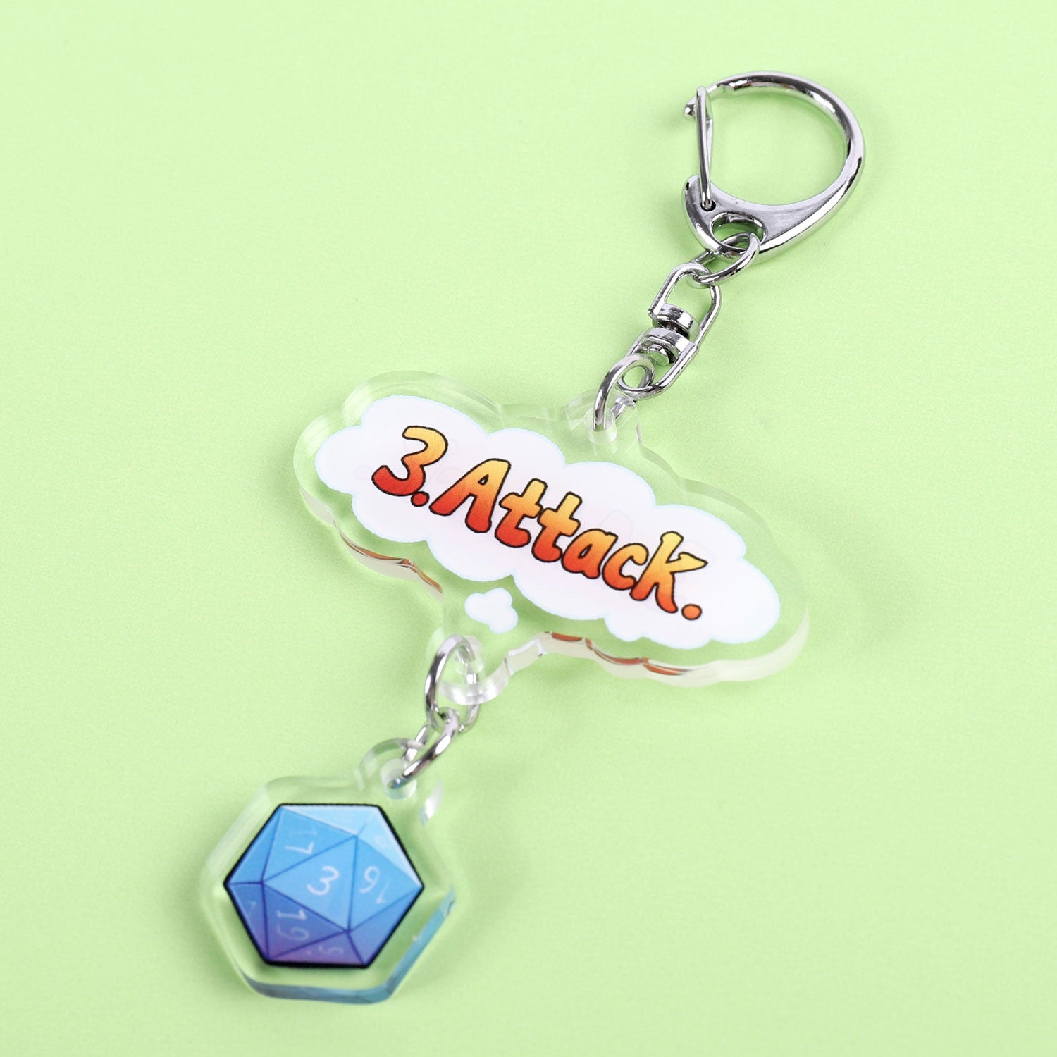 Attack! Keychain - Acryllic Keychain - Copycats Store - Shopycats