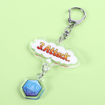 Attack! Keychain - Acryllic Keychain - Copycats Store - Shopycats