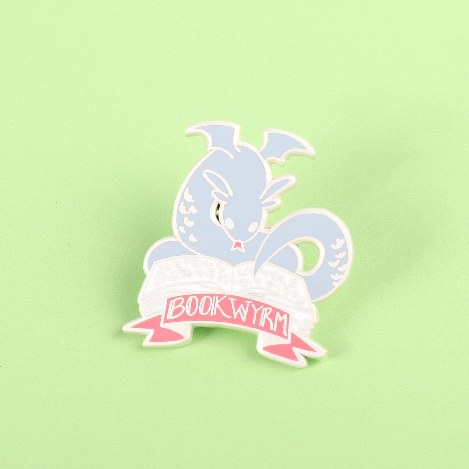 Bookwyrm Enamel Pin - Enamel Pin - Copycats Store - Shopycats