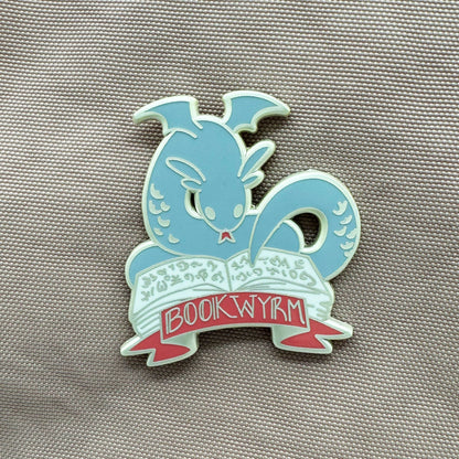 Bookwyrm Enamel Pin - Enamel Pin - Copycats Store - Shopycats